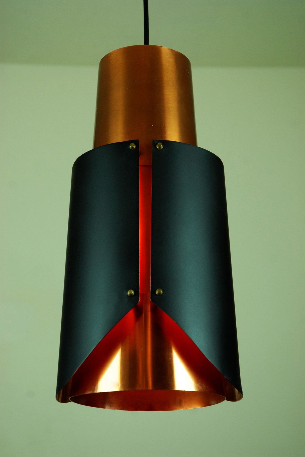 østerport Pendant Lamp Attributed To Bent Karlby For Lyfa, Denmark, 1960s photo vinterior