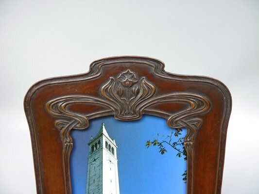 German Art Nouveau Picture Frame In Patinated Copper, 1890s photo Home Decor