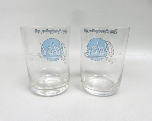 Art Deco Odol Toothpaste Cup With Wall Holders In Ceramic & Glass, 1920s, Set Of 4 photo buy