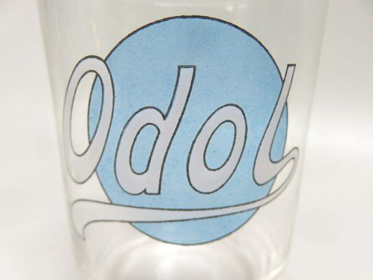 1335.0 Art Deco Odol Toothpaste Cup With Wall Holders In Ceramic & Glass, 1920s, Set Of 4 photo