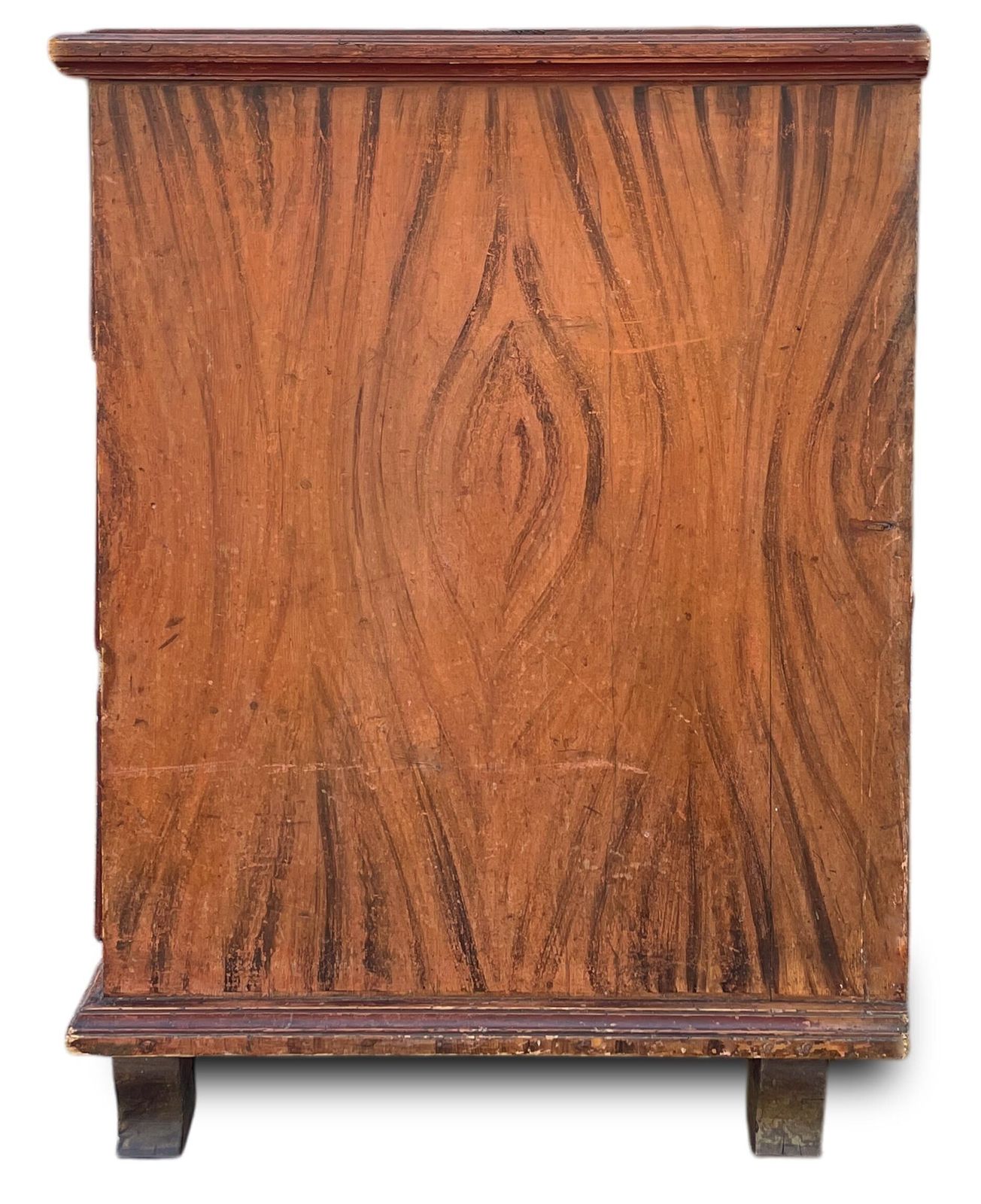 Painted Alpine Chest Of Drawers Dated 1840 photo for sale