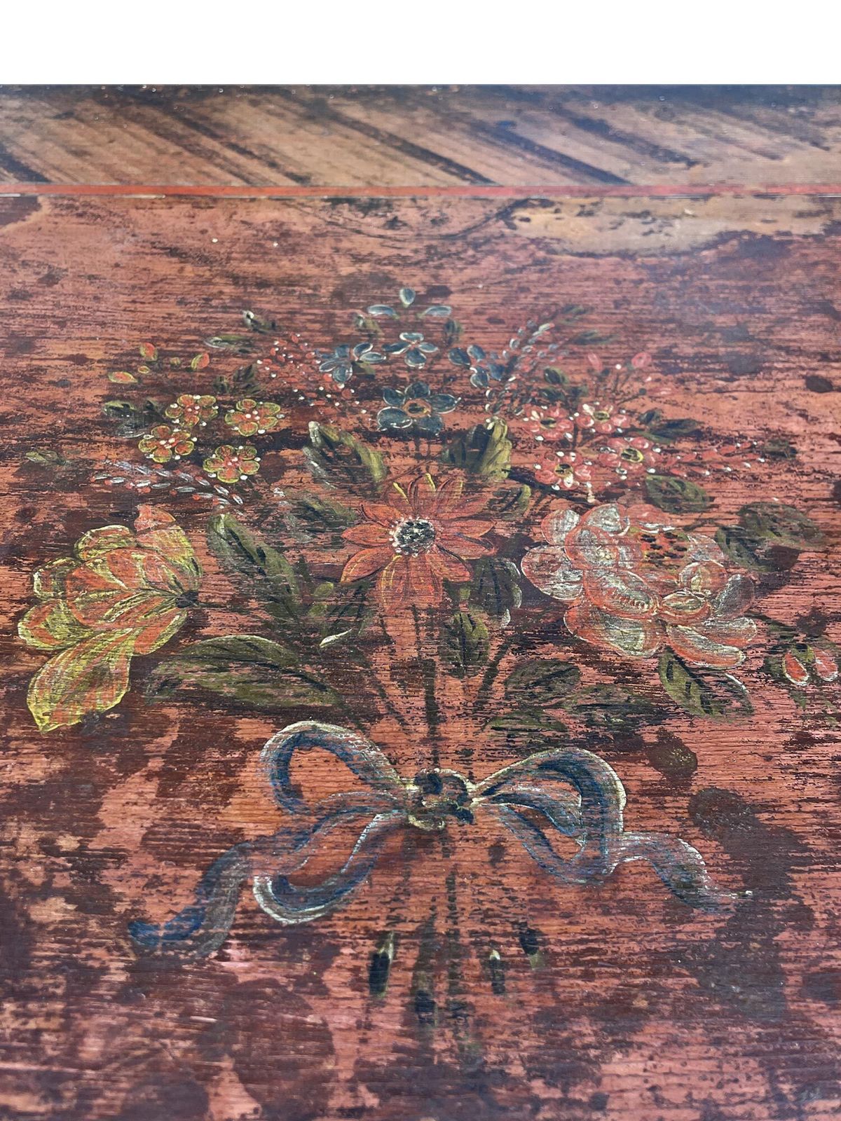 Painted Alpine Chest Of Drawers Dated 1840 photo buy