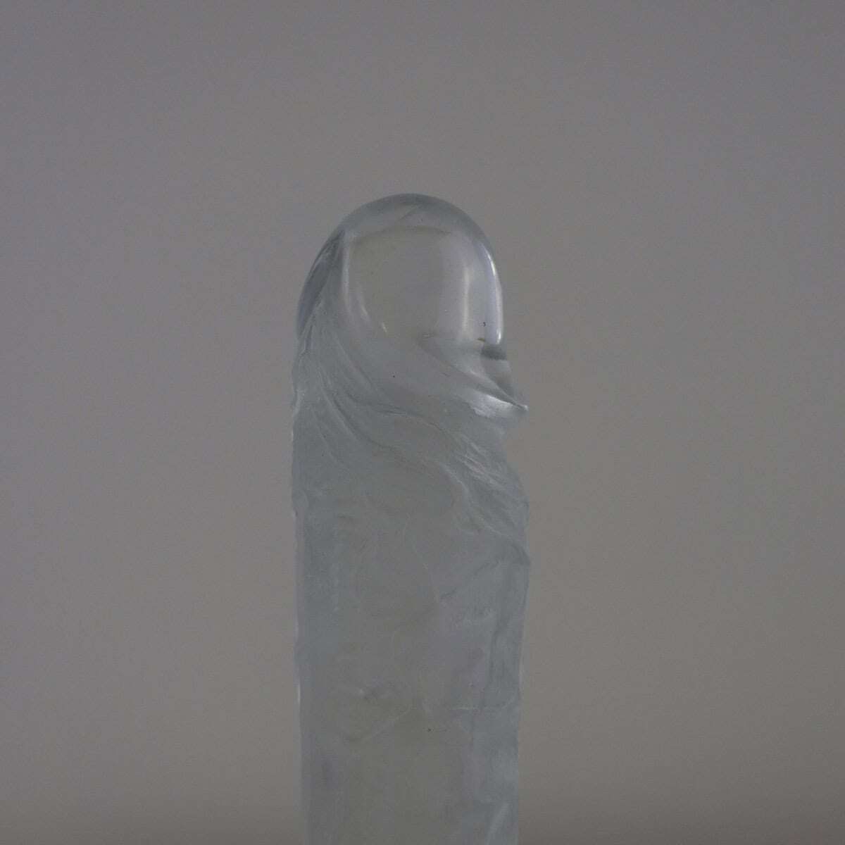 Pair Of Sculpture Lamps In Lost Wax Melted Crystal Glass By Marty For Marty Glass Murano photo for sale