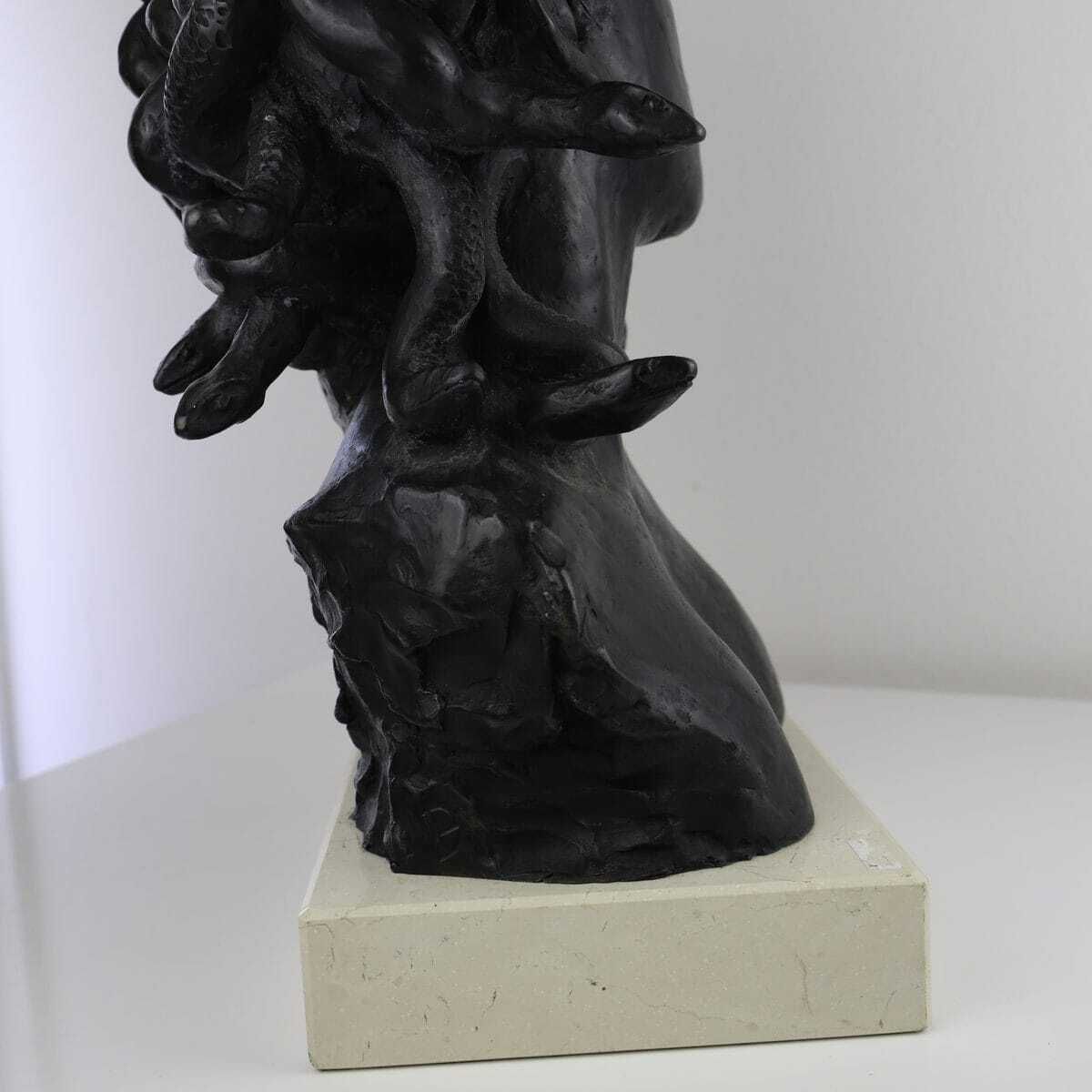 photo vinterior Lost Wax Bronze Sculpture, 20th Century, Head Of Medusa