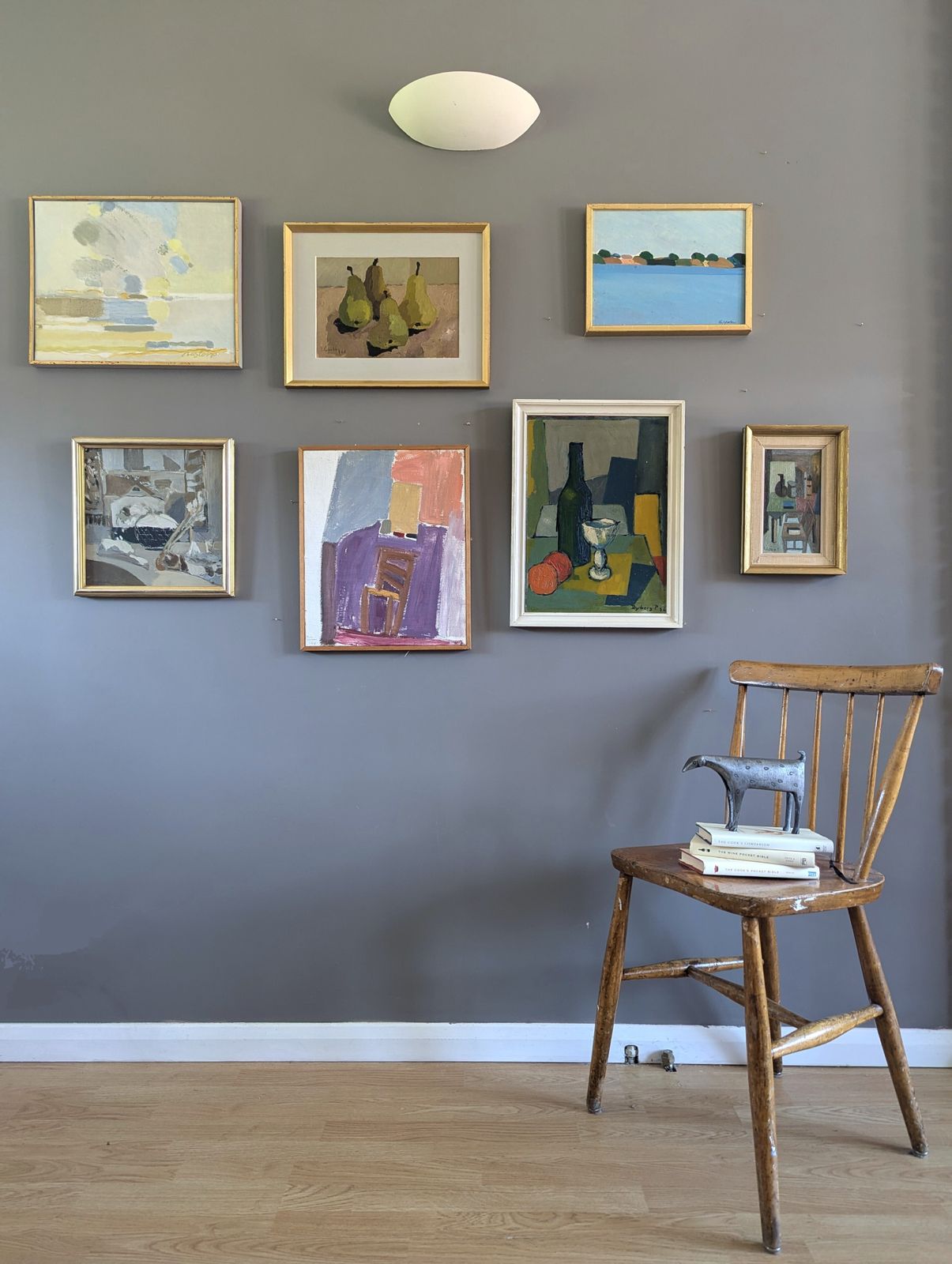 Chair By The Wall  Oil Painting photo for sale