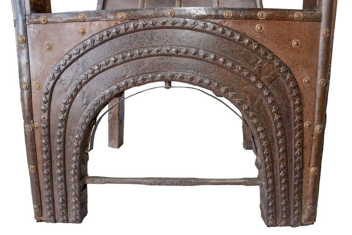 photo for sale Upcycled Handcrafted Bullock Cart Chairs (Pair) | Solid Wood From Punjab, India, Circa 1900