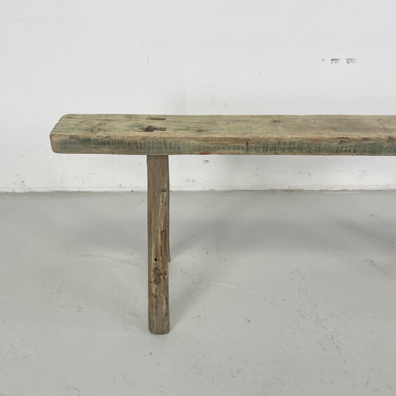 Rustic Wooden Pig Bench photo for sale