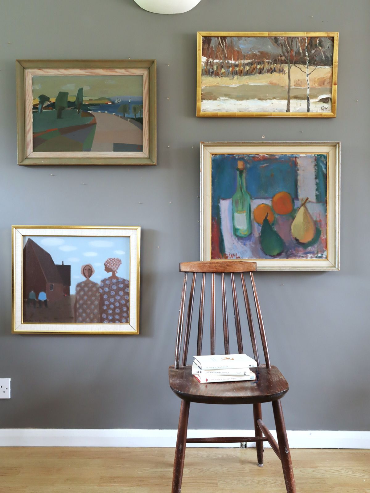 Coastal Curve, Oil Painting, Mid 20th Century photo for sale