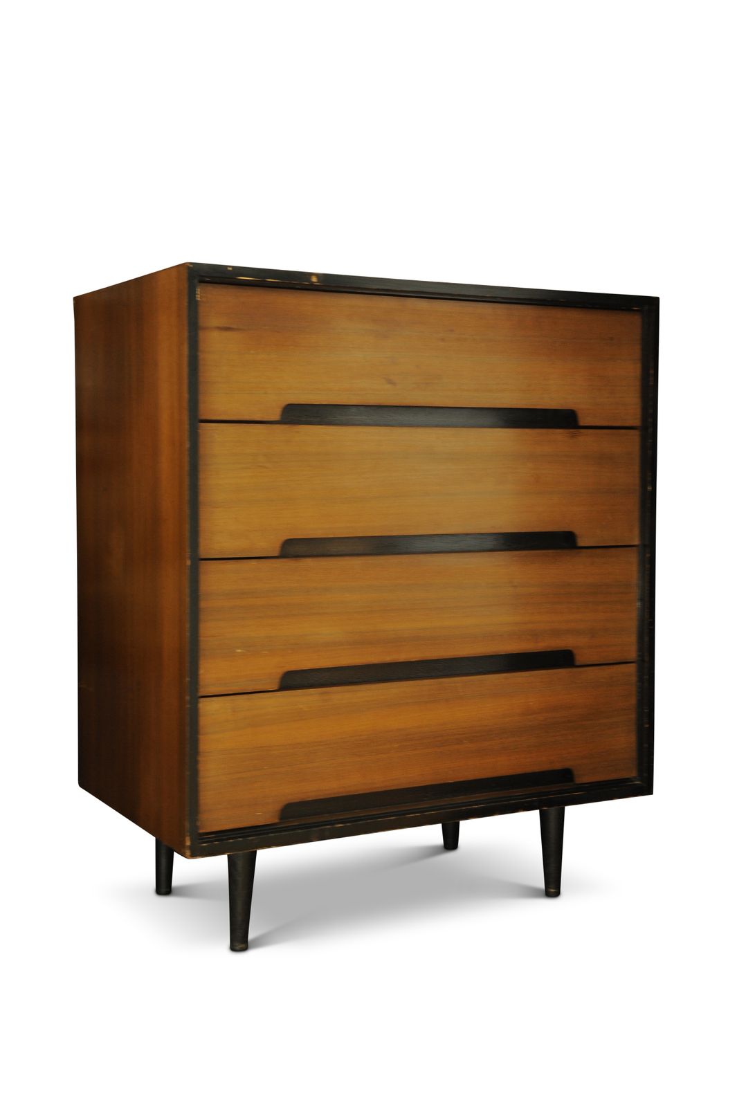 Stag C Range Walnut Chest Of Four Drawers By John & Sylvia Reid, 1960s