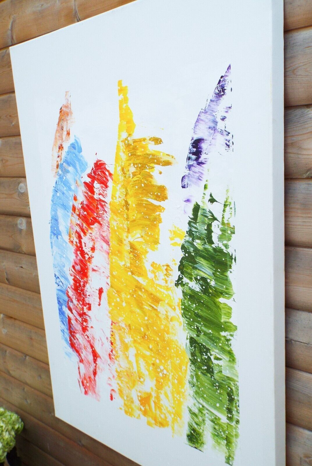Large Abstract Seascape Nautical Sail Boats Painting Signed James Lucas 70x100cm photo Art