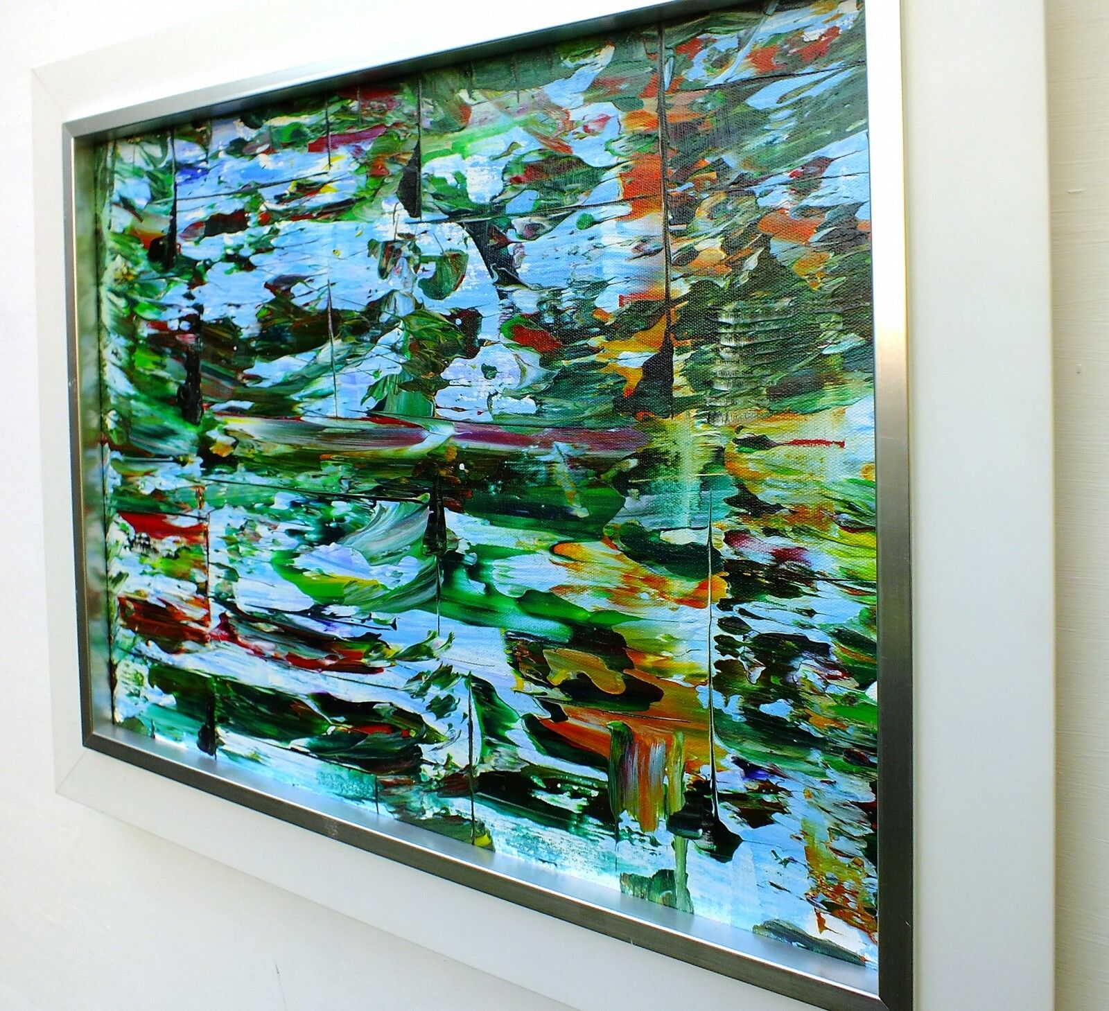 Original Abstract Painting Tropical Decor Framed Original Art James Lucas photo 190.0