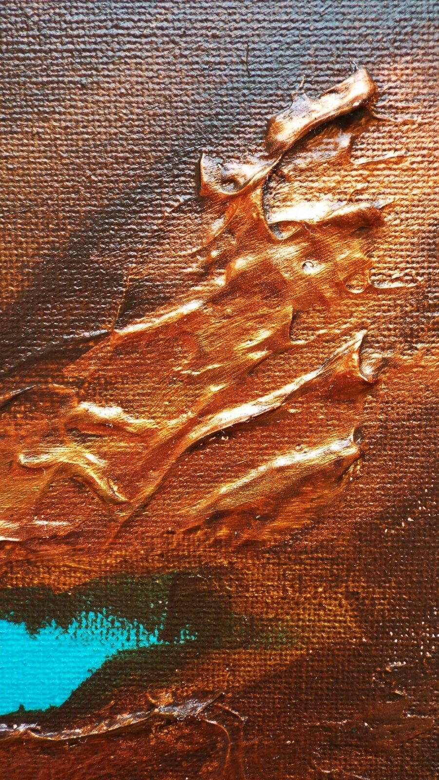 Original Abstract Painting James Lucas, Mineral Deposits, Framed James Lucas photo vinterior
