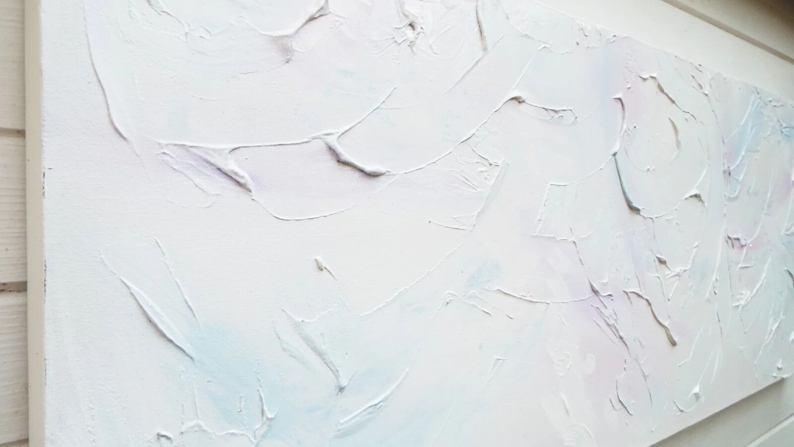 New Original Abstract Painting On Canvas Soothing Sky James Lucas 80x30cm photo for sale