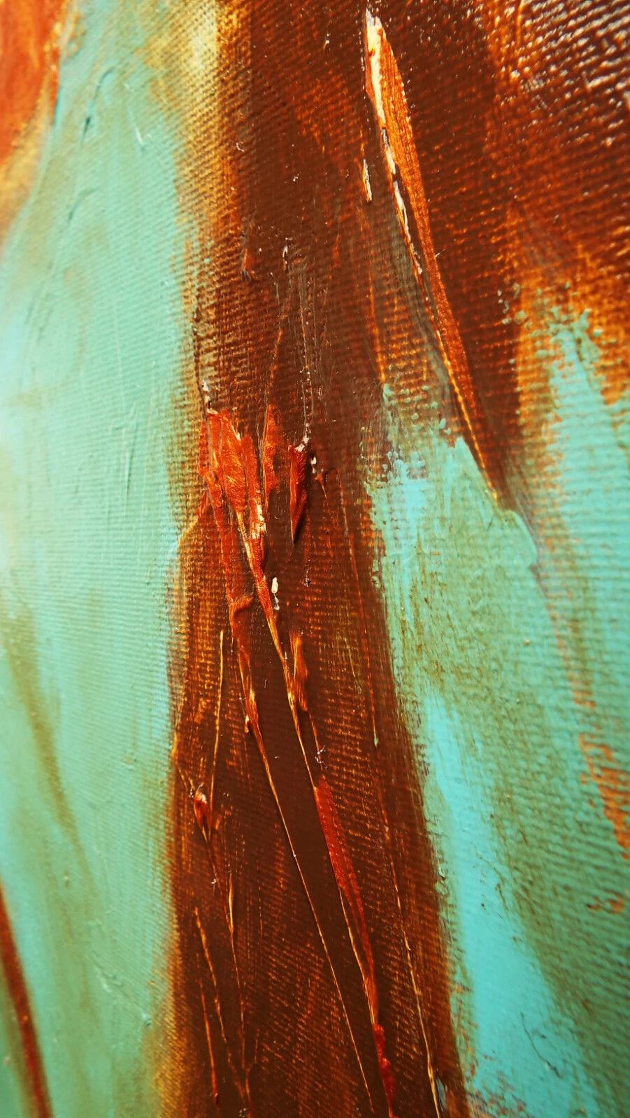 New Original Abstract Figurative Painting Broken Abstract  James Lucas 80x30cm photo Art