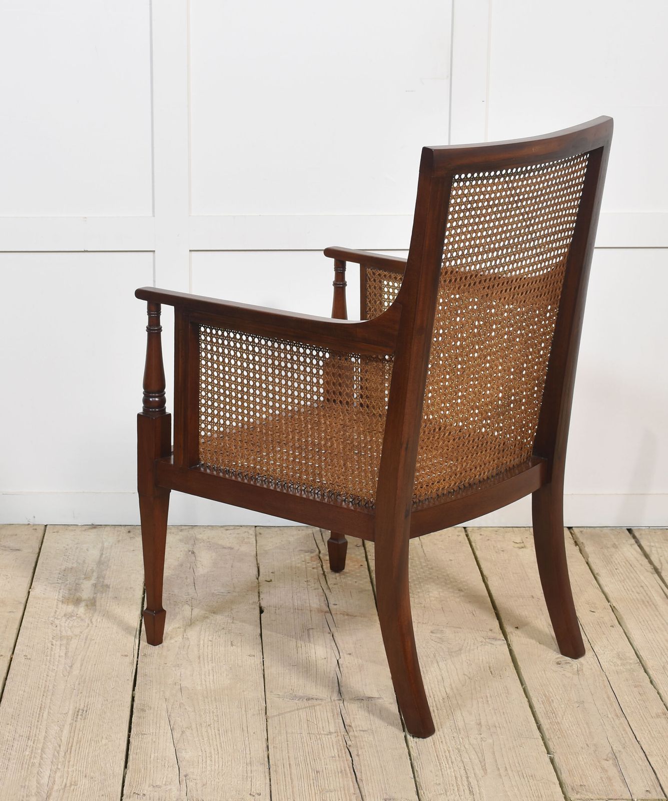 Mahogany Inlaid Bergere Armchair photo furniture