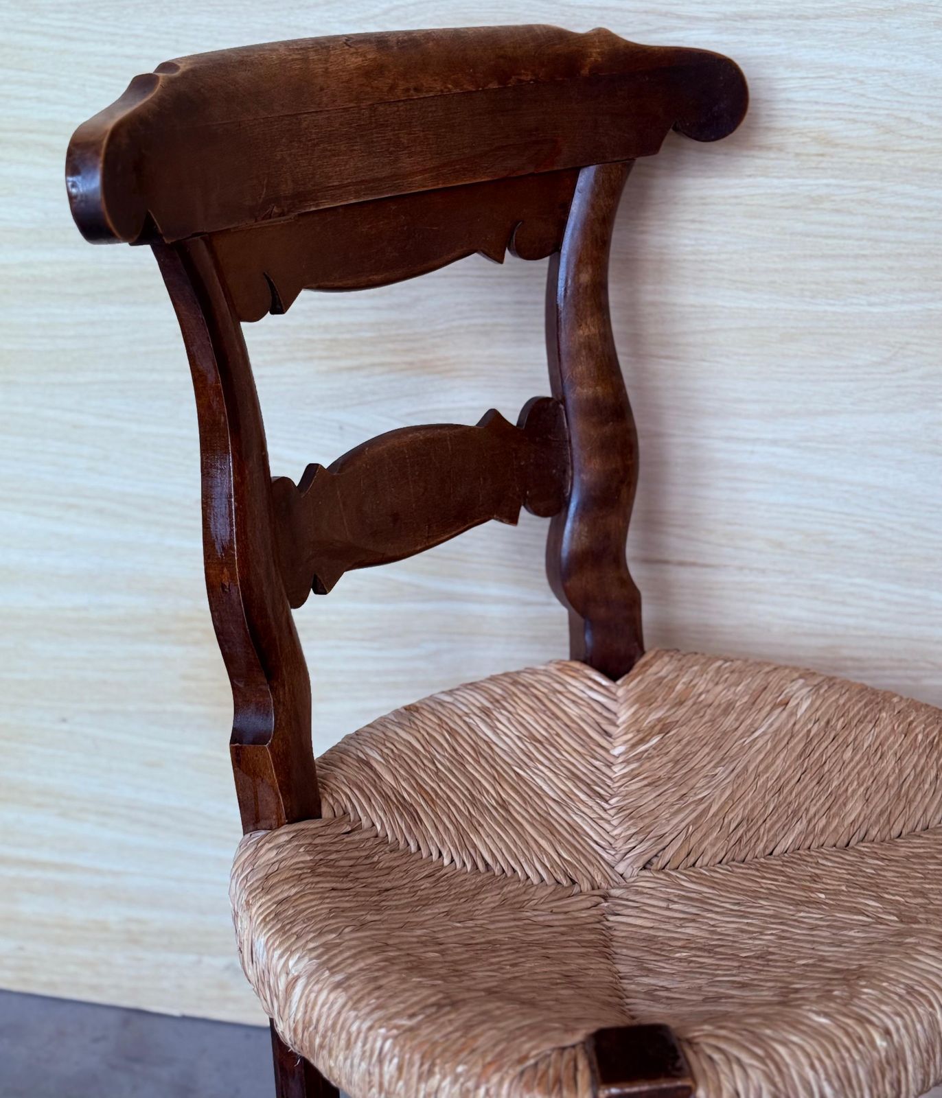19th Set Of Six Spain Dining Chairswith Wide Cane Seats photo vinterior