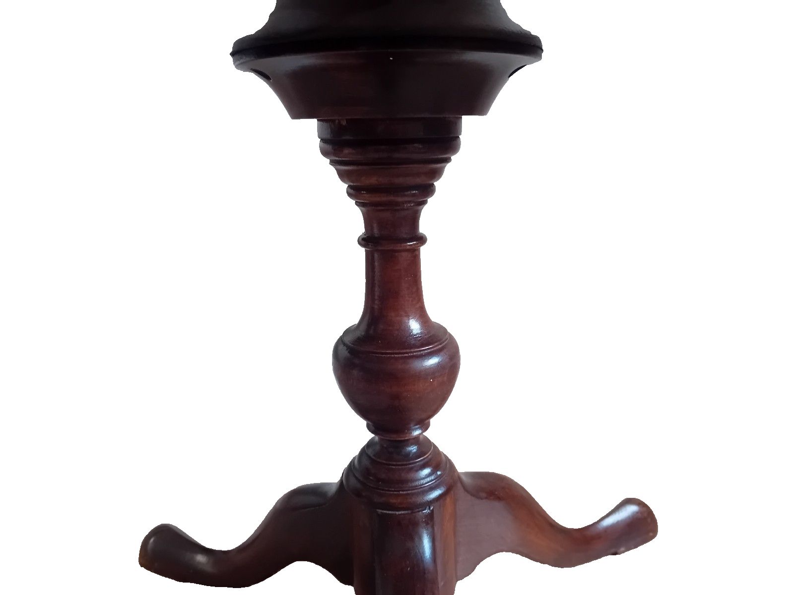 Beautiful Antique Flame Mahogany Pie Crust Edge  Lamp/Tea/Side /Wine Table photo vintage