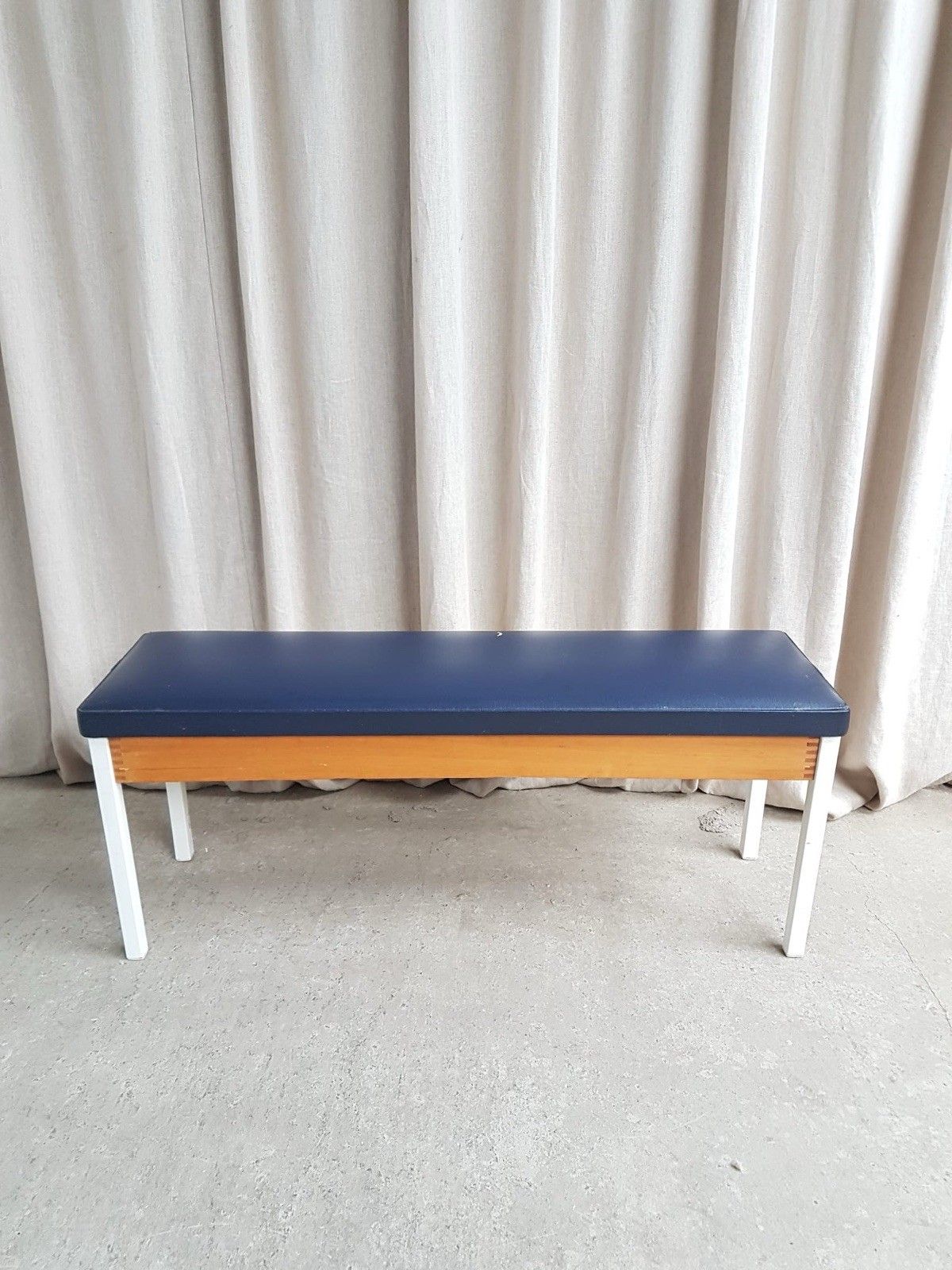 Vtg Mid Century Post Modern Modernist Hallway Dining Bench Seat Chair Retro R833 photo furniture