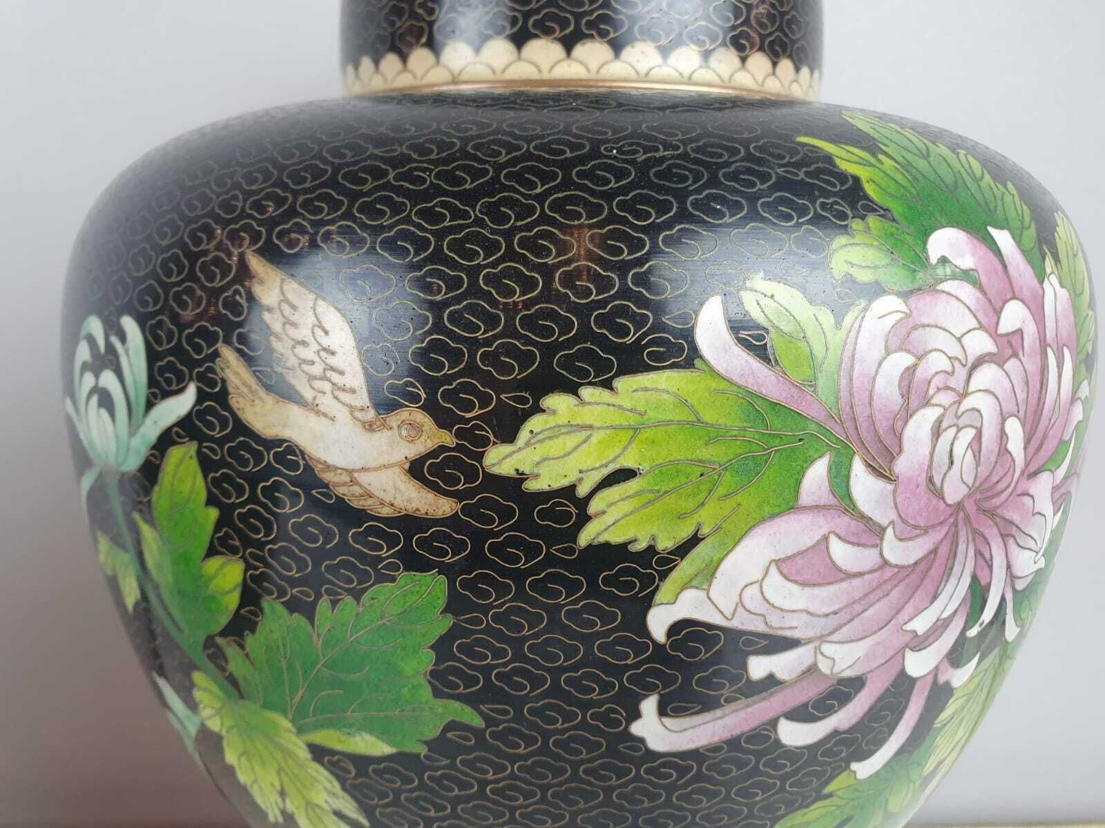 photo furniture Set Of 4 Cloisonné Bronze Vases, China 20th Century