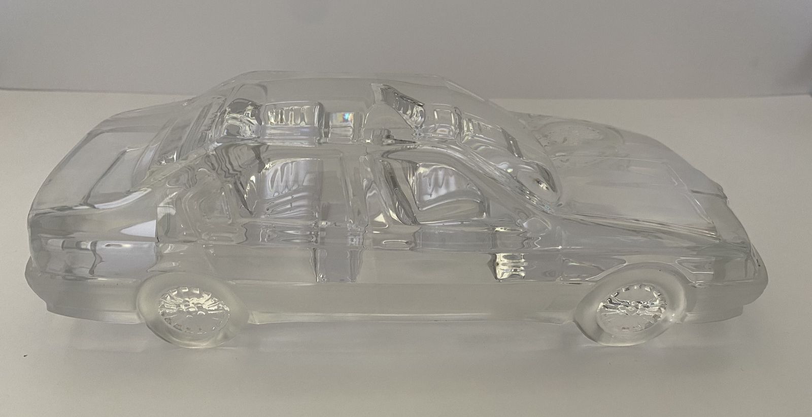 Daum France, Alfa Romeo 164 Lead Crystal Desktop Model, 1/20th Scale photo furniture