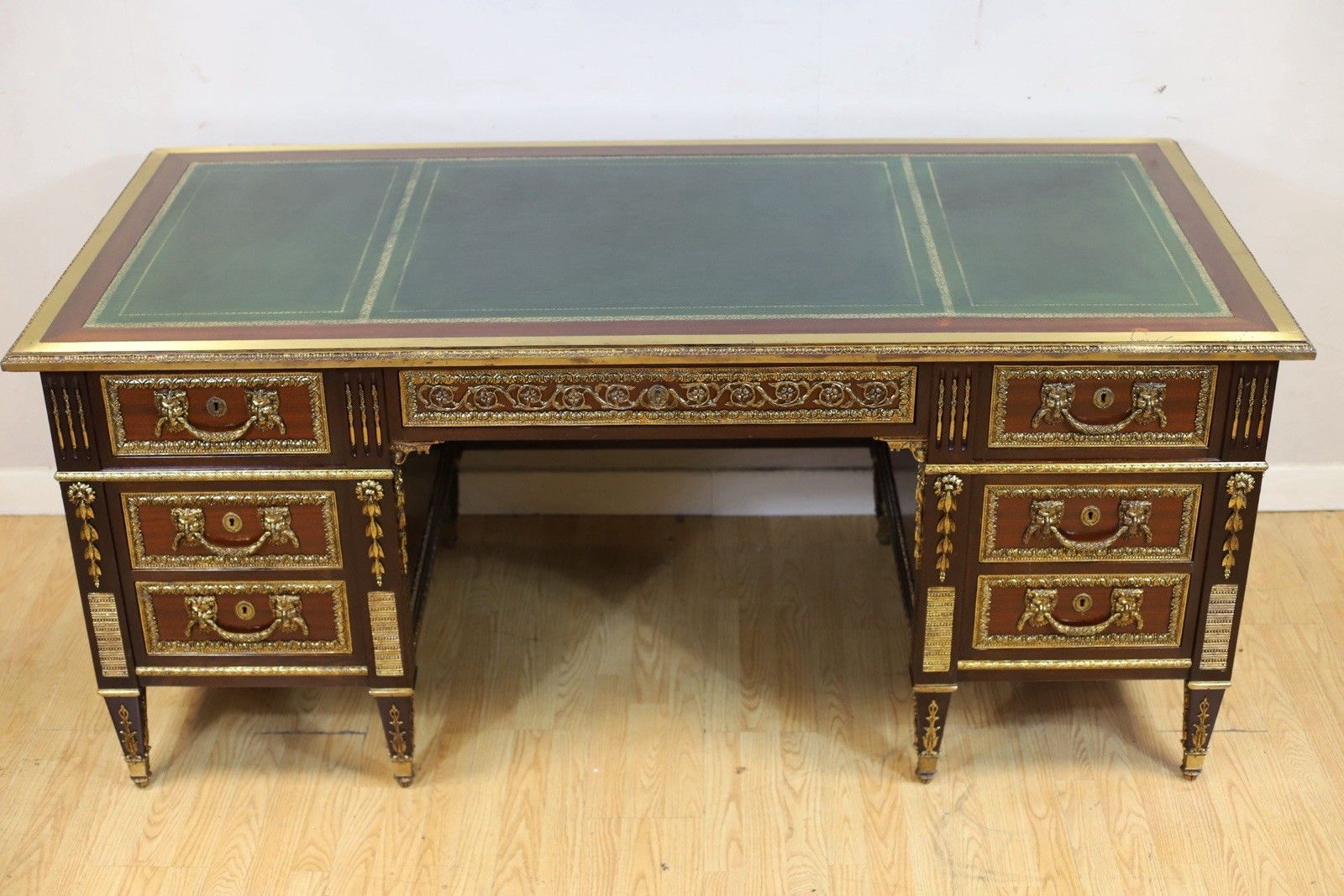 Stunning French Empire Style Mahogany Desk photo for sale