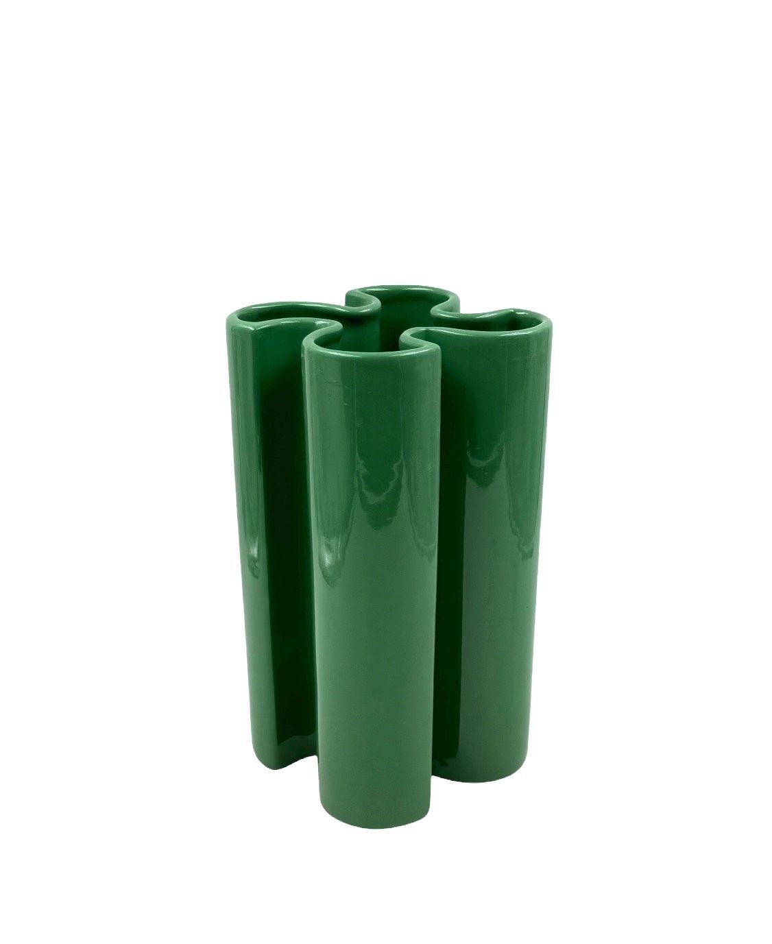 photo for sale Franco Bettonica, Space Age Rare Green Ceramic Vase, Gabbianelli Italy Ca. 1970