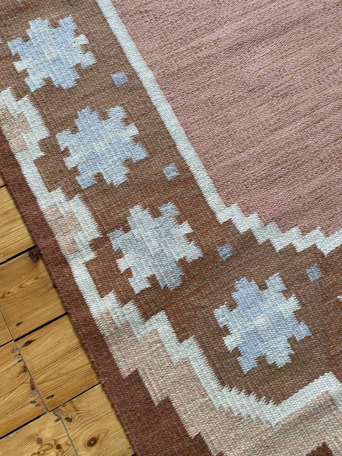 Mid Century Swedish Wool Rug photo furniture