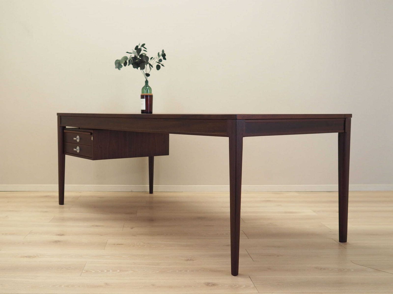 Mahogany Desk, Danish Design, 1970s, Designer: Finn Juhl photo for sale