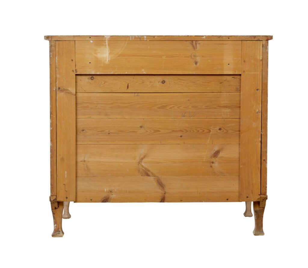 19th Century Swedish Painted Pine Chest Of Drawers photo for sale