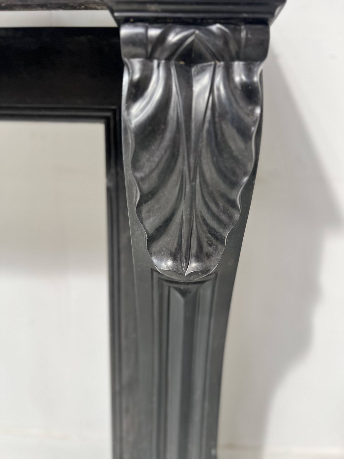 photo buy Napoleon III Fireplace With Claw Feet In Black Marble, 19th Century