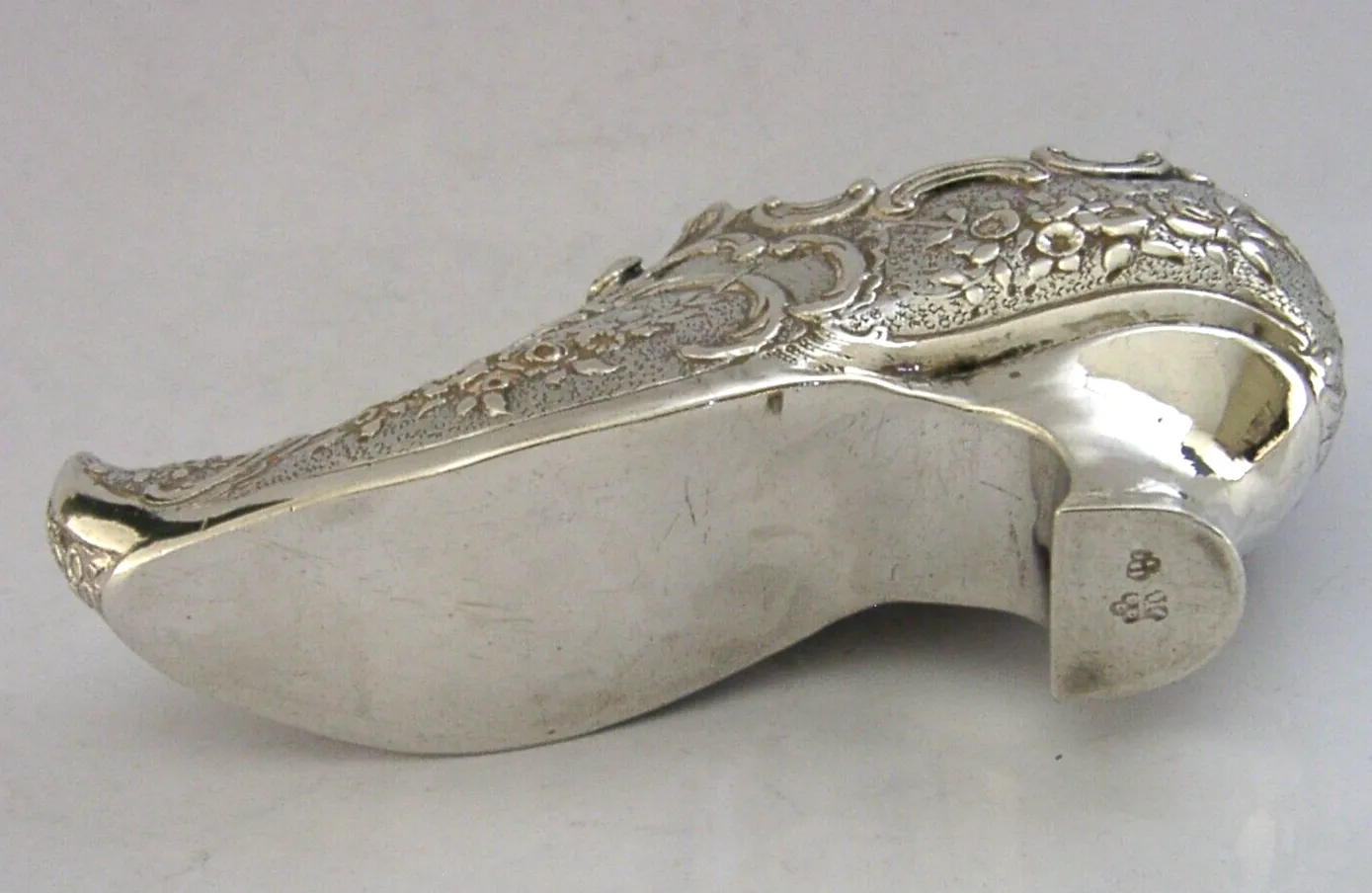 Rare Large Hanau Sterling Silver Shoe Dish 1906 Antique 82g English Import photo vinterior