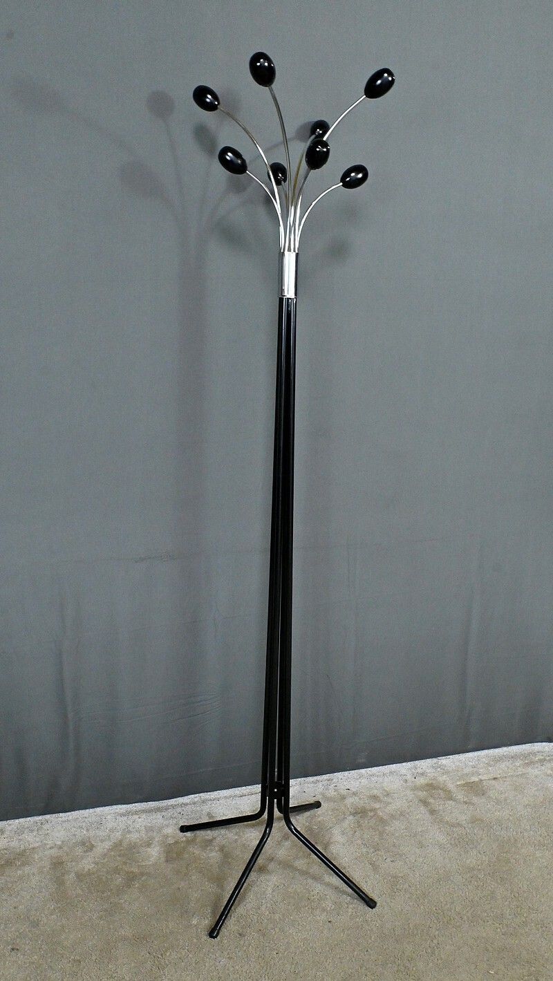 Coat Rack In Lacquered Metal, Italian Design – 1960
