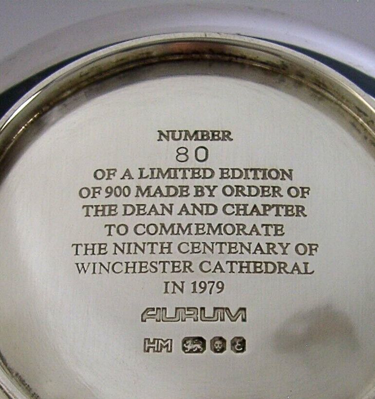 photo furniture Aurum 220g Sterling Silver Winchester Cathedral Bowl 1979 Aurum Hector Miller