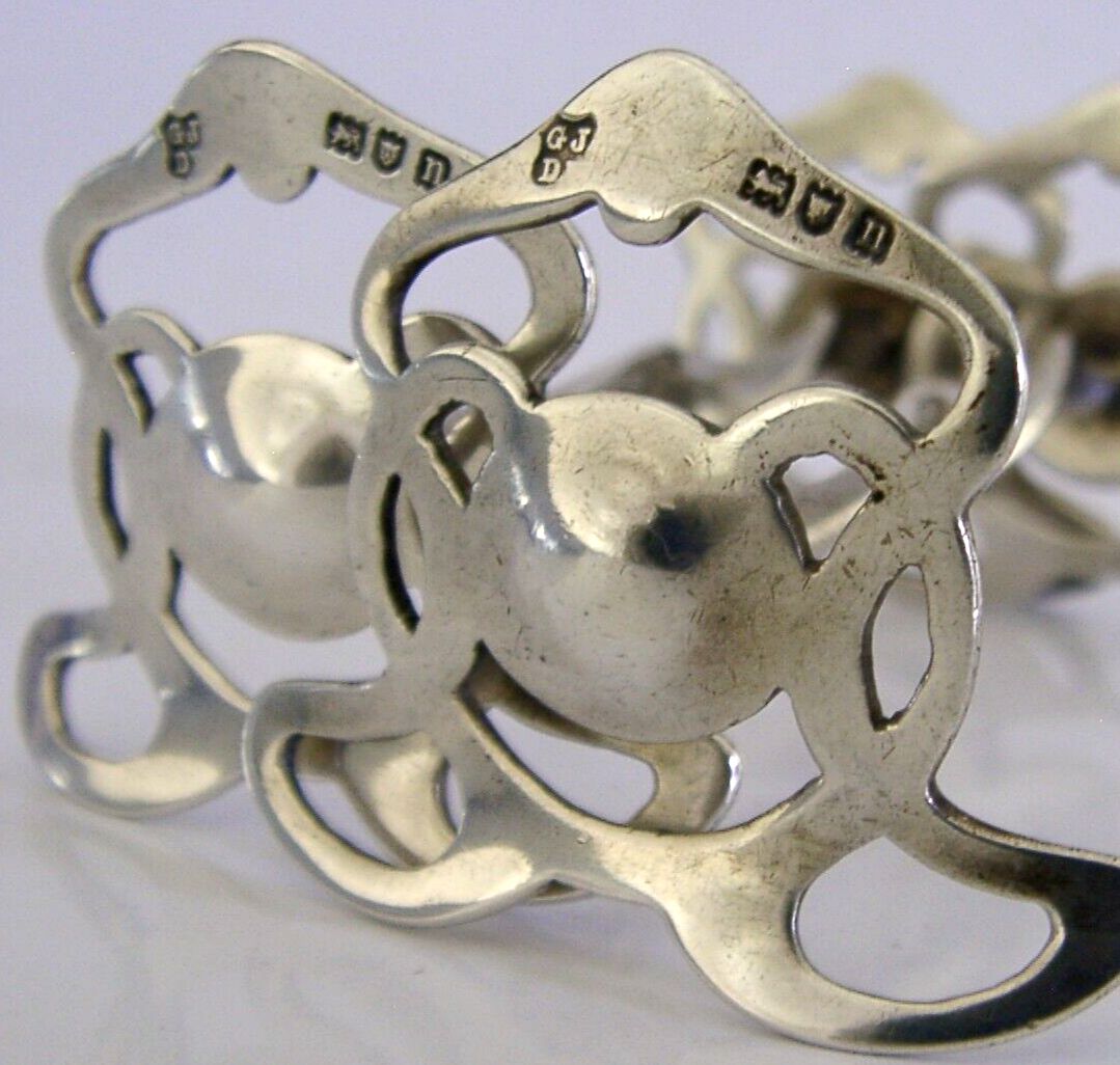 Art Nouveau Sterling Silver Cutlery Rests 1908 Antique Cymric Knox ?