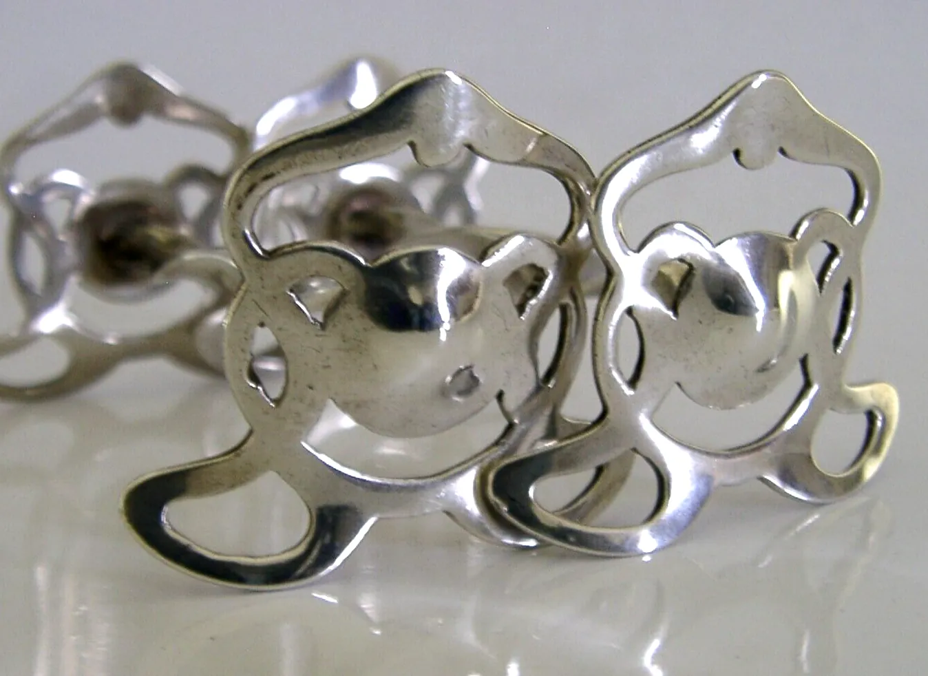 Art Nouveau Sterling Silver Cutlery Rests 1908 Antique Cymric Knox ? photo for sale