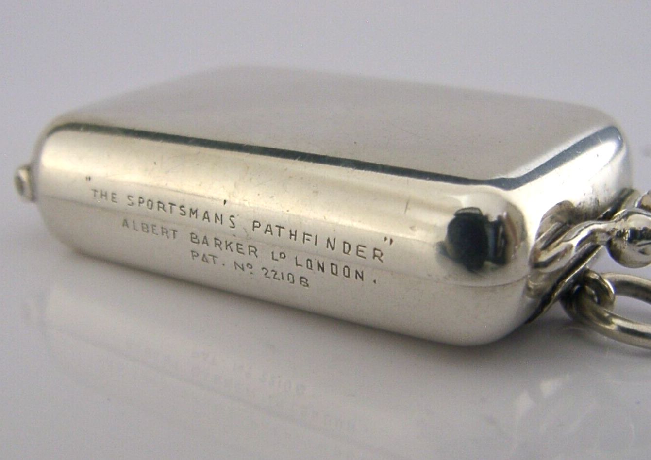 Rare Victorian Viscount Sterling Silver Butt Marker 1898 Antique Shooting photo buy