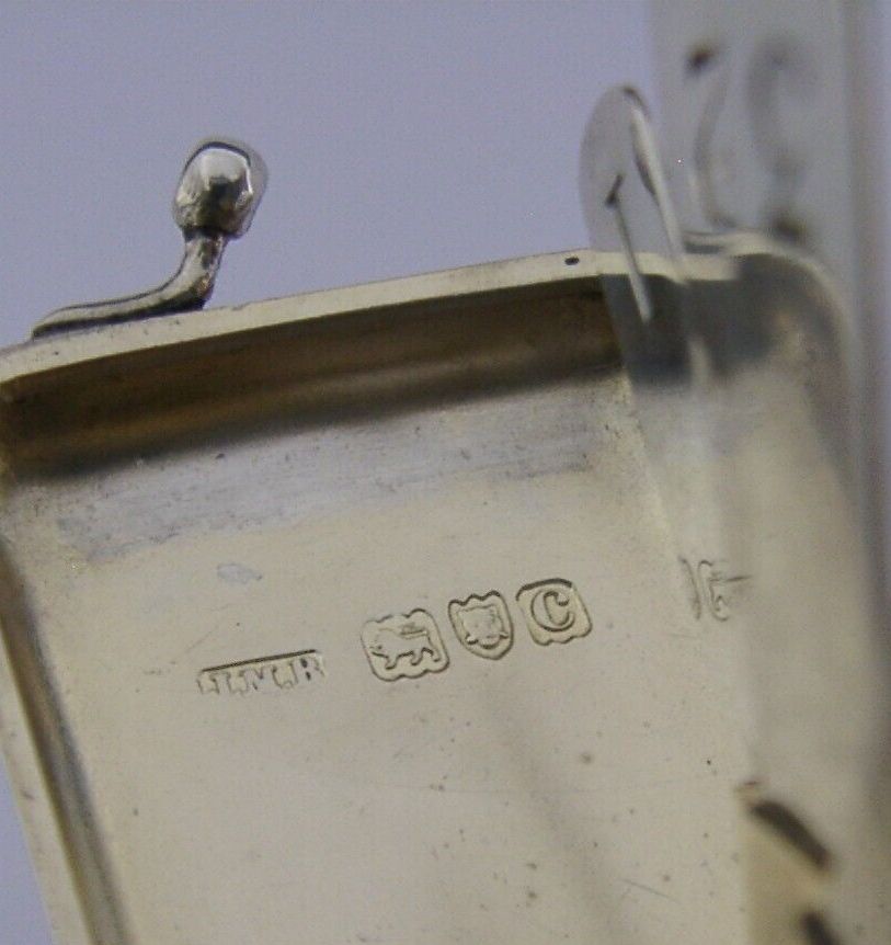 photo vinterior Rare Victorian Viscount Sterling Silver Butt Marker 1898 Antique Shooting