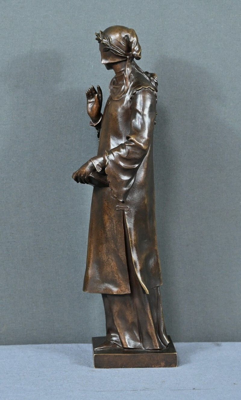 photo vinterior Bronze “Dante” By A. Forestier – Late 19th Century