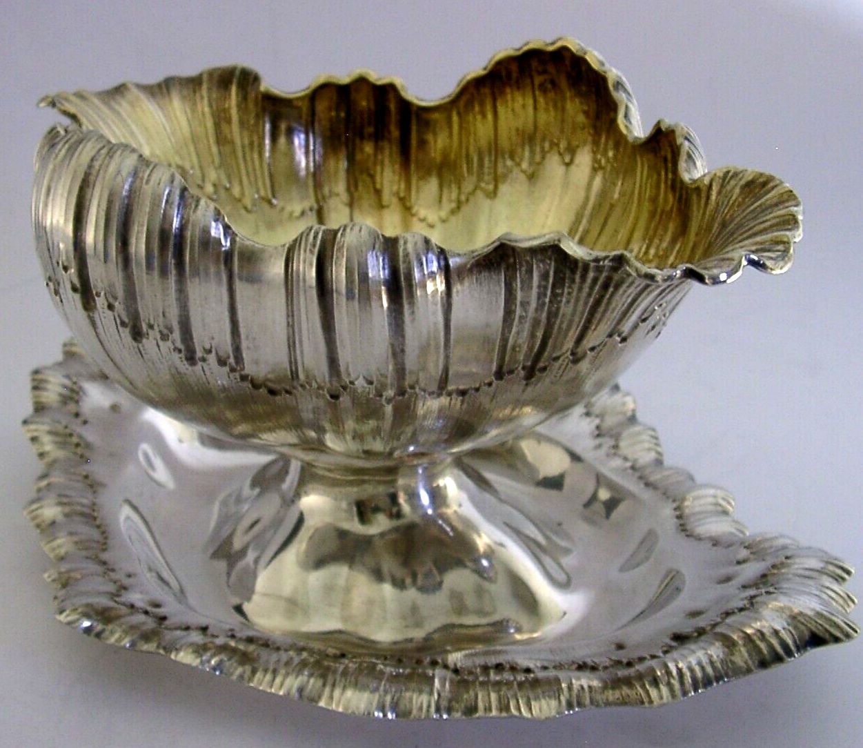 Rare 412g Stunning German 800 Solid Silver Shell Dish Bowl C1890 Antique photo furniture