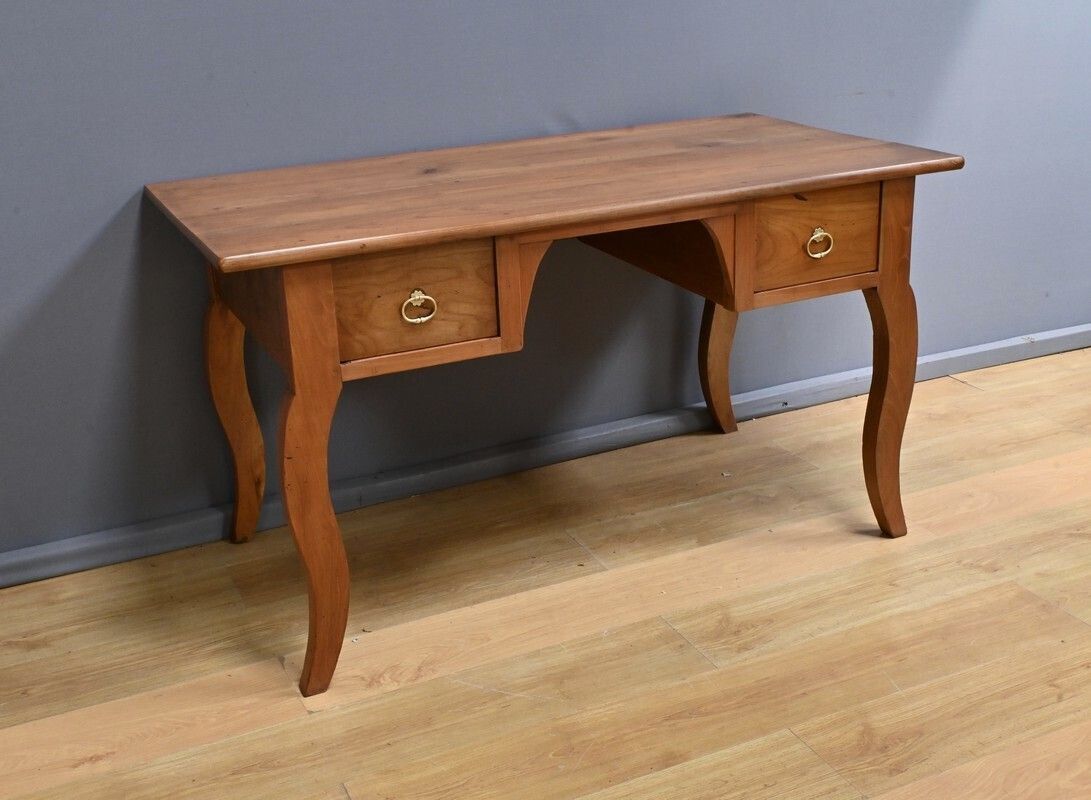 Cherrywood Desk Table, Louis XV Style – Part 2 Of The 19th Century photo furniture