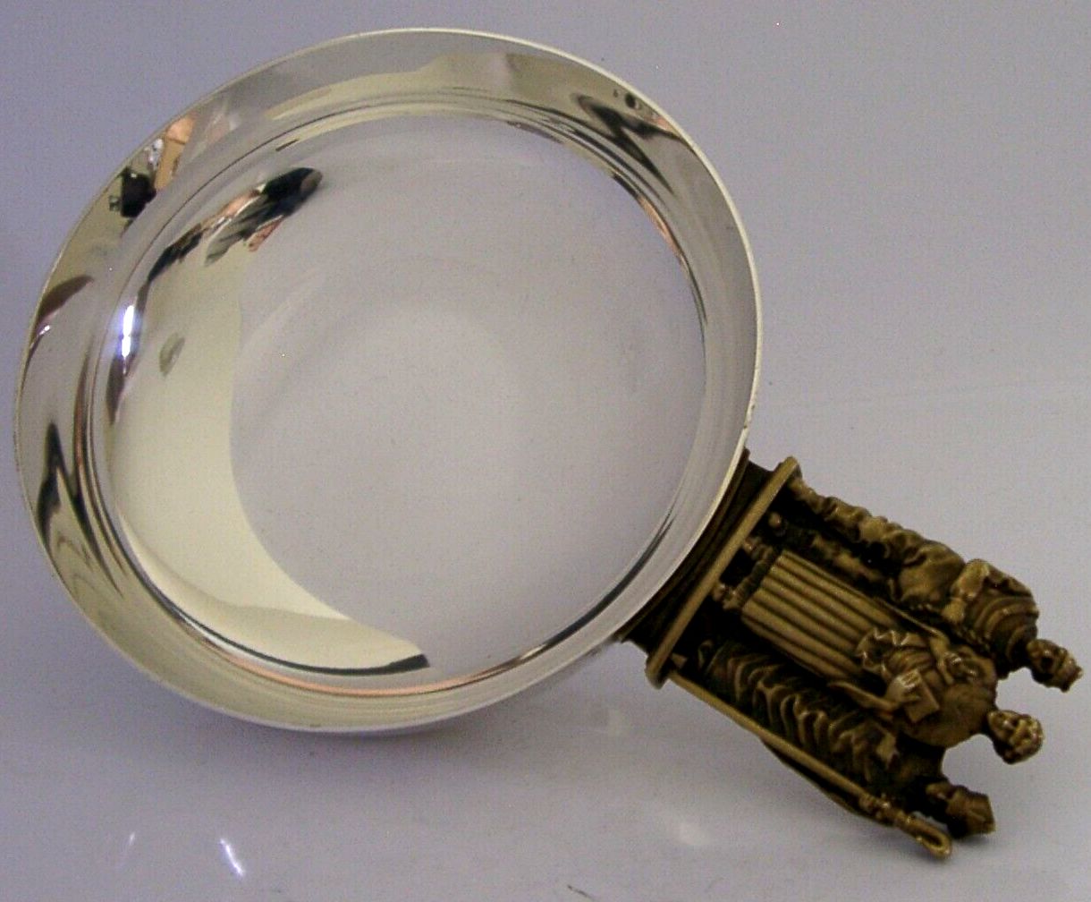 Heavy Aurum 212g Sterling Silver Bowl Porringer 1979 Hector Miller Limited No 81 photo vinterior