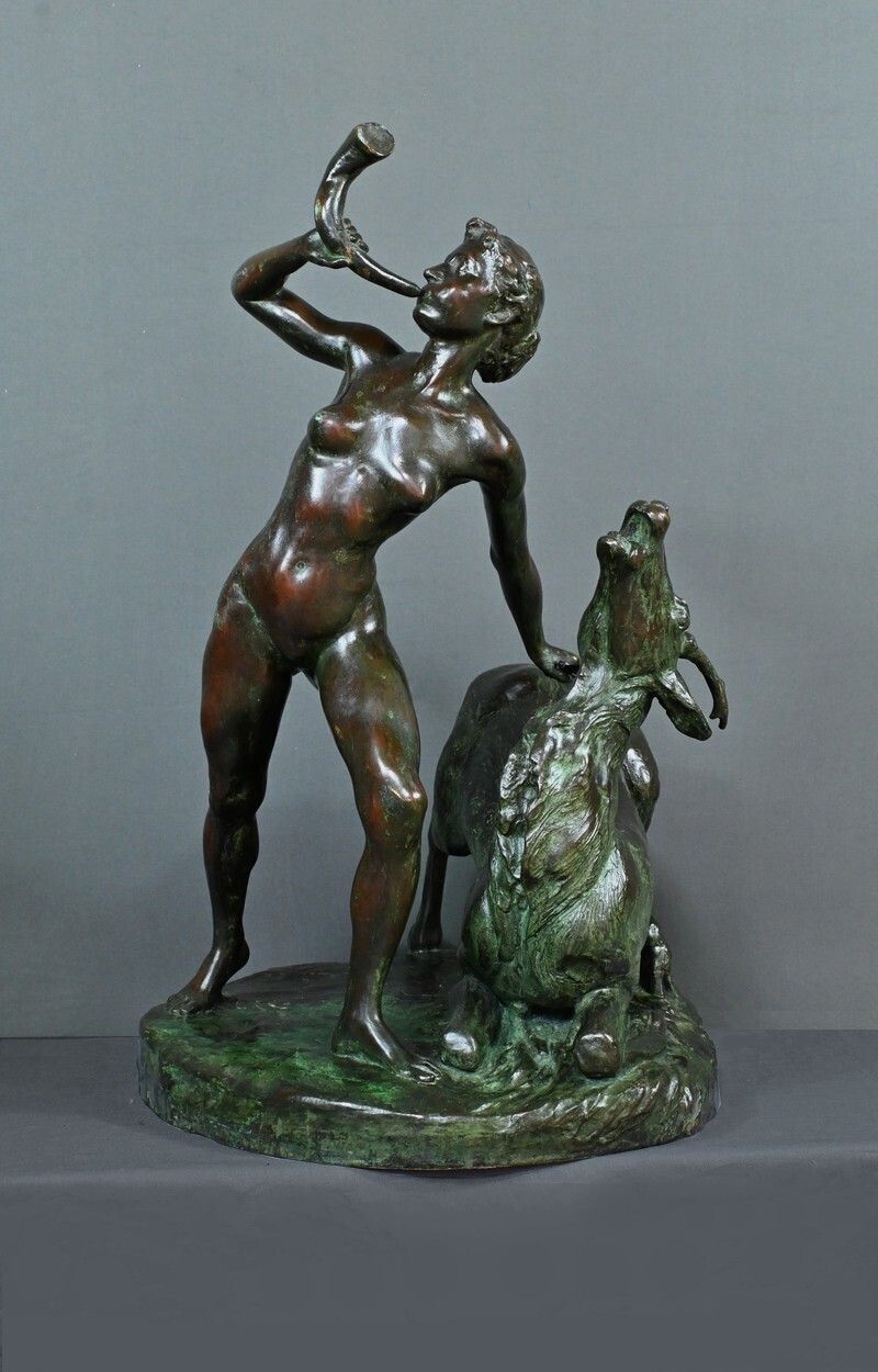 Important Bronze “Diane Chasseresse” By J. Geleyn – Early 20th Century