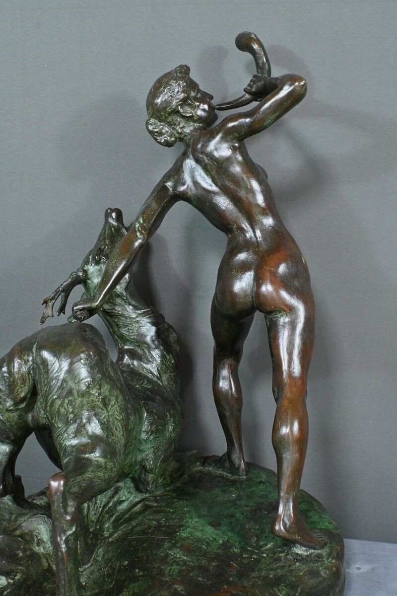 Art Important Bronze “Diane Chasseresse” By J. Geleyn – Early 20th Century photo