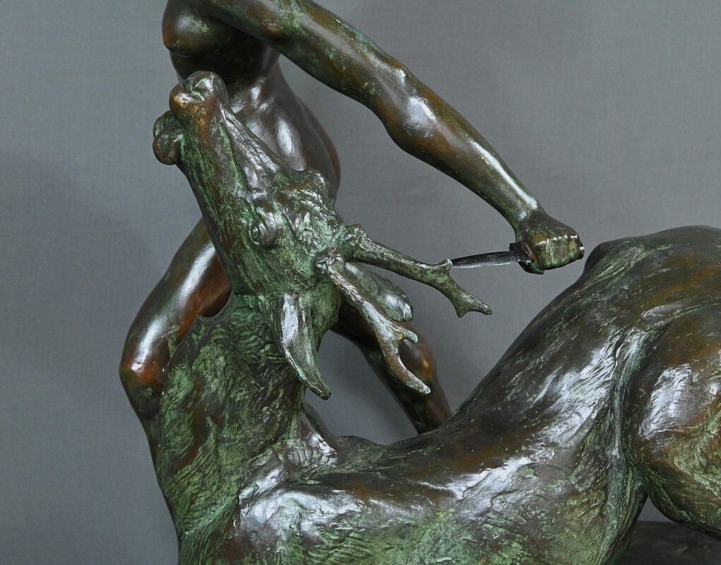 photo buy Important Bronze “Diane Chasseresse” By J. Geleyn – Early 20th Century