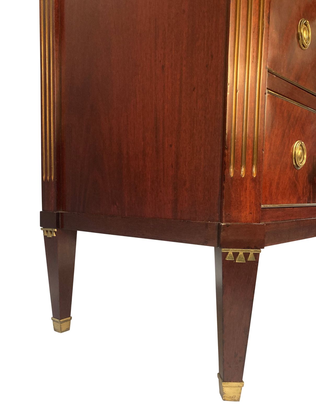 A XIX Century Russian Commode With Pale Green Marble Top photo Furniture