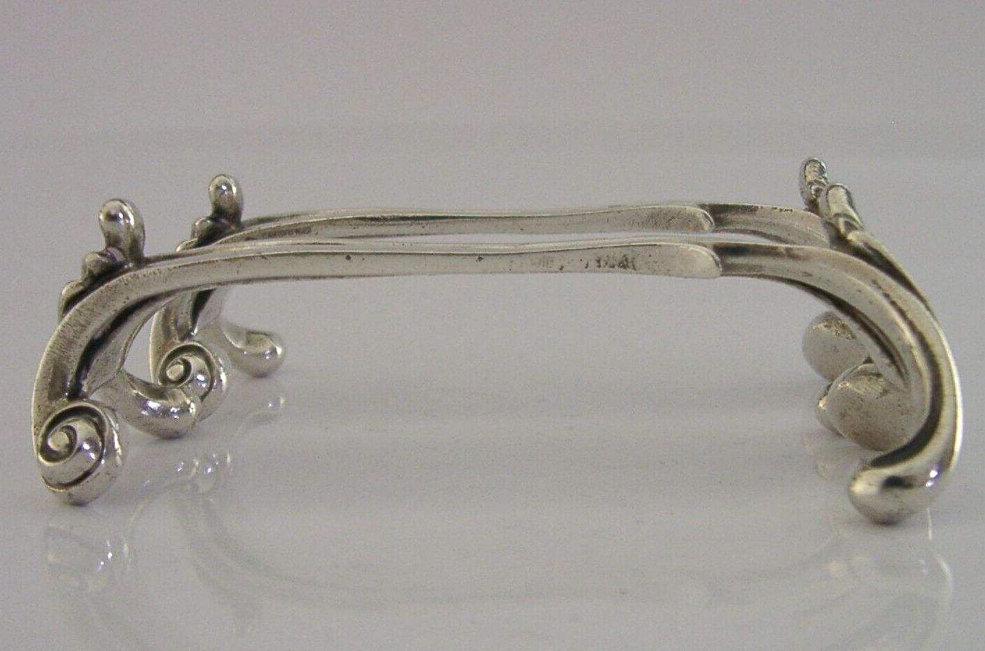 Rare Cardeilhac French Cast Sterling Silver Cutlery Rests 1880 Antique 112g photo buy