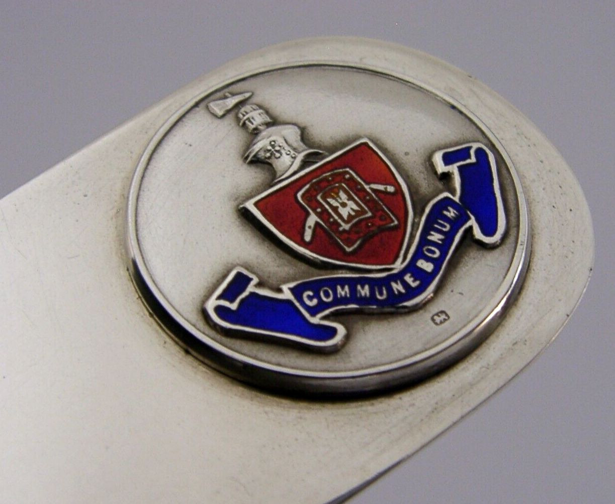 Sterling Silver Enamel New Oxford Bham House Desk Envelope Opener 1937