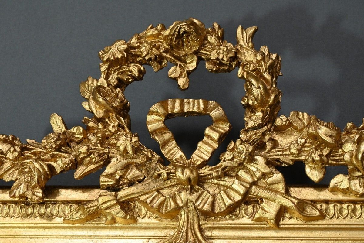 Gilded Wood Mirror Louis XVI Style  Part 2 19th Century photo 1920.0