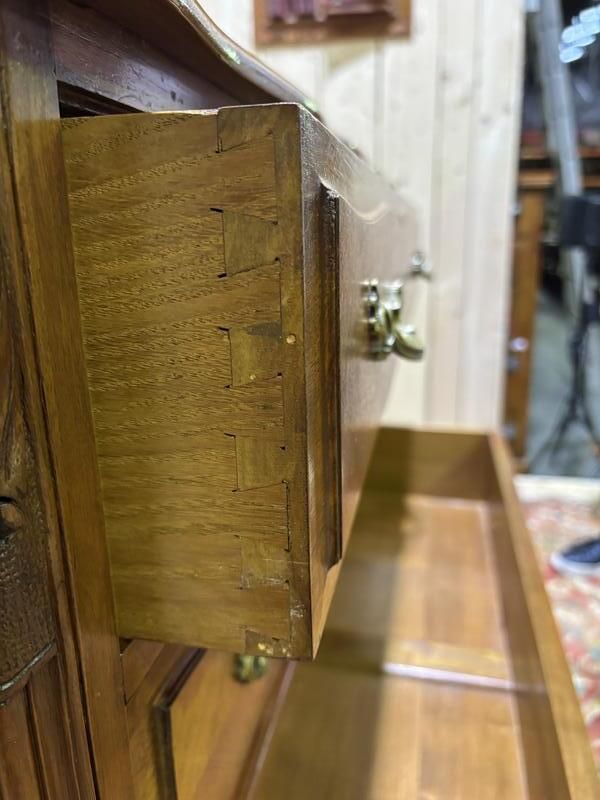 Commode En Noyer De Style Louis XV / Rocaille photo vintage