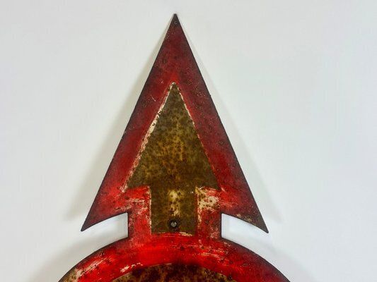 Antique German Military Road Sign, 1940s photo 381.0